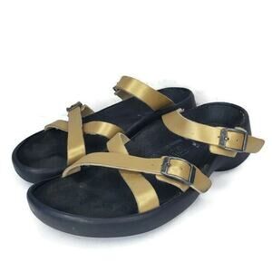 Tatami By Birkenstock Sandals Gold Women's Strappy Birko Flor EU 36 US 5 Narrow
